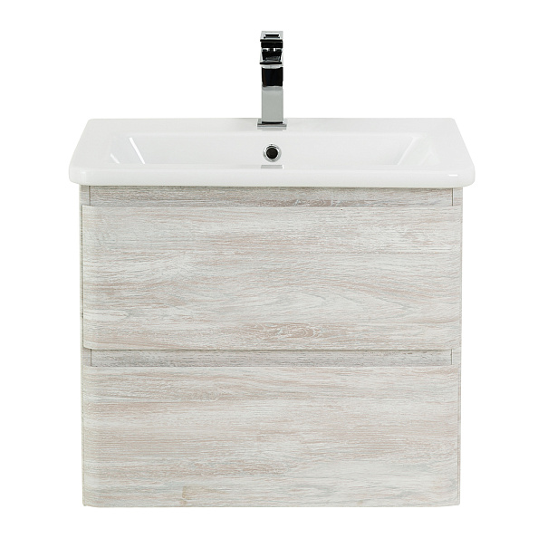 База под раковину подвесная BelBagno Albano-Cer 570х500х440 мм, Rovere Vintage Bianco (ALBANO-CER-600-2C-SO-RVB)