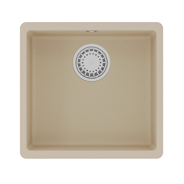 Кухонная мойка Lemark SINARA 440-U подстольного монтажа из кварцгранита цвет: Бежевый (9910068)