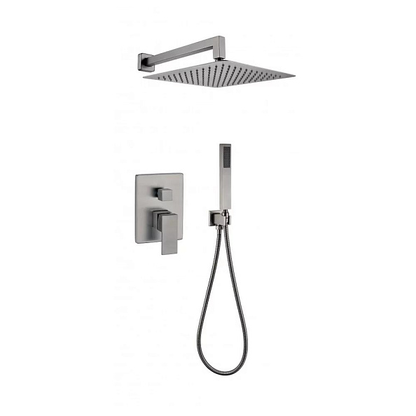 Душевая система встраиваемая (без излива) Grocenberg GB5089BG-3, графит