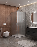 Душевой уголок Cezares Molveno 100x100x195 мм, квадратный, хром (MOLVENO-A-2-100-P-Cr)
