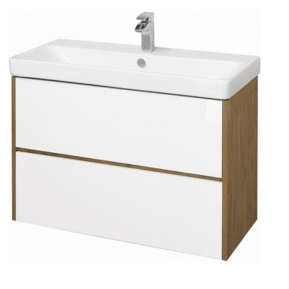 1A2519K0SDZ90 Набор Aquaton: 1A251901SDZ90 Тумба-умывальник Сканди 90 Бел/Дуб Рустикальный/ 1WH501629 Раковина Адриана 90