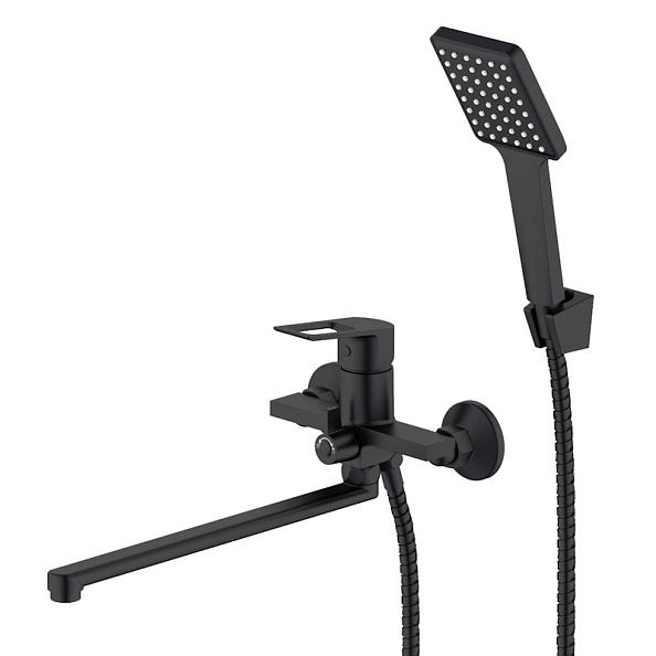 Смеситель "Surf Black" д/ван., с изл. 321 мм, с акс.,  SF31B
