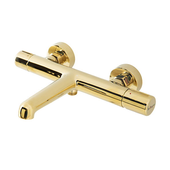 Смеситель для ванны и душа BelBagno Uno, золото (UNO-VASM-ORO)