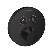Термостат Hansgrohe ShowerSelect S, для 2 потребителей, СМ 15743670, матовый черный