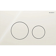 115.628.JL.1 Смывная клавиша Geberit Sigma40 для двойного смыва, круглая: Стекло/Песчано-серый