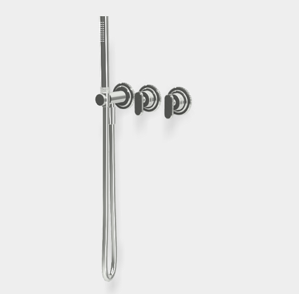 Смеситель для душа Fima Carlo Frattini Park Lane, на 2 потребителя, с душевым комплектом, хром (F1319WX8CR)