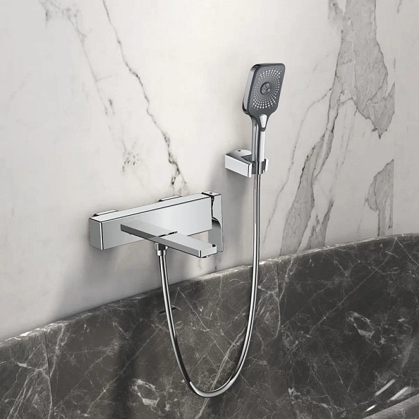 Смеситель для ванны Rose R1002, хром