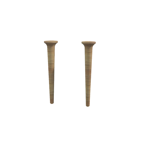 Ножки, комплект 2 штуки, высота 43 см, дерево Cezares Idra 90х90х430 (40448)