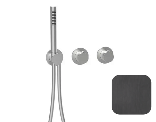 Смеситель для душа Almar Water Control Modular, на 2/3 потребителя, Absolute Black Brushed PVD (E180133.AB)