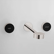 Смеситель для раковины Cisal Slim, Polished Nickel/Night Black (SM0135107D)