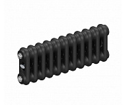 Стальной трубчатый радиатор Rifar Tubog 2018 B1, 11 секций антрацит, боковое подключение