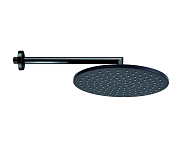 Настенный верхний душ Bossini Cosmo 1 режим, черный матовый (H70596I.073)