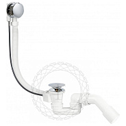 Слив-перелив (полуавтомат, 80 см.) FILARETE FL80CR, хром