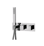 Смеситель для душа Fima Carlo Frattini Fimatherm, на 2 потребителя, никель брашированный (F3989WX3SN)