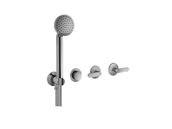 Смеситель для ванны и душа Fantini Icona Deco, Matt British Gold PVD (53 P6 R117B)