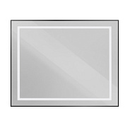 Зеркало в алюминиевой раме со встроенным светильником BelBagno Kraft 1000 х 32 х 800 (SPC-KRAFT-1000-800-SENS-NERO)