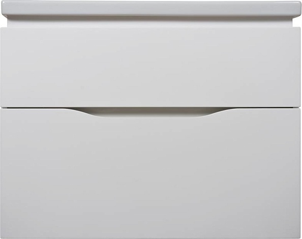 Белый глянец Тумба подвесная Rush BALEARIC 80 (д/раковины Сomo 80)