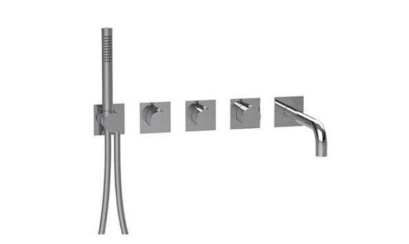 Смеситель для ванны и душа Almar Gun Metal Brushed PVD (E180187.GM)