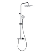 AQ2060CR ВЕГА душевая система (смеситель для душа) 3jet 250мм