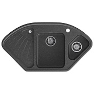 Кухонная мойка GranFest CORNER 1040E, графит