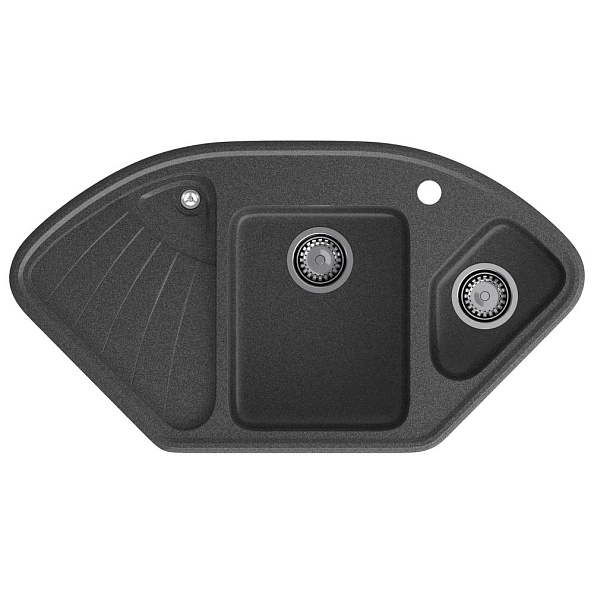 Кухонная мойка GranFest CORNER 1040E, графит