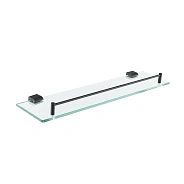 Полка стеклянная Rose RG1719H, черный