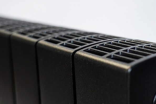 Биметаллический радиатор Rifar Supremo 500, 4 секции Антрацит