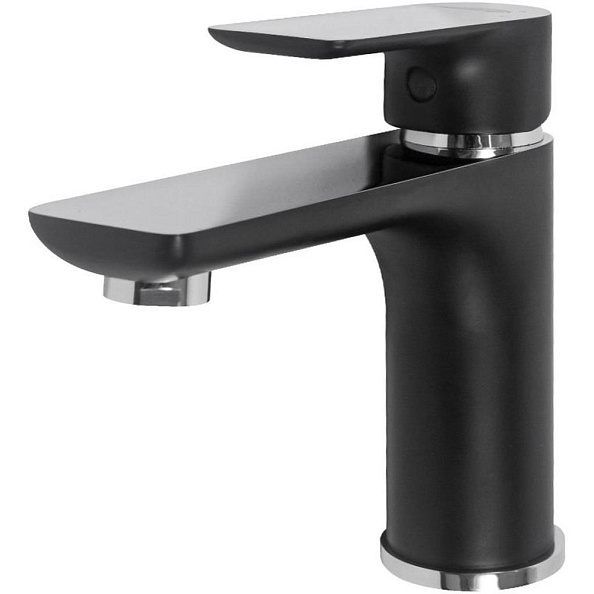 Смеситель для раковины Hansberge H1099BC, черный/хром