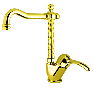 Смеситель для раковины Webert Aurora AU831702010, золото