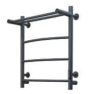 Полотенцесушитель электрический с полочкой (лесенка) Тругор Пэк сп 5 П 60х50 см, графит