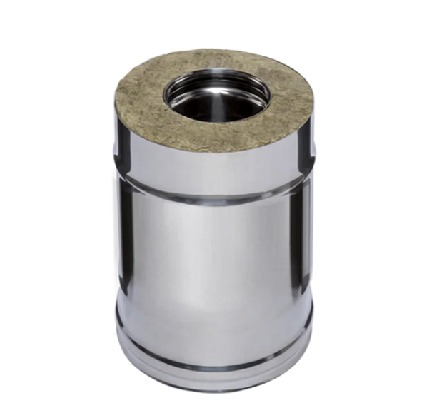 Труба-сэндвич дымохода 0,5м Ferrum HF 30-50 (430/0,8мм + нерж.) Ф150х210