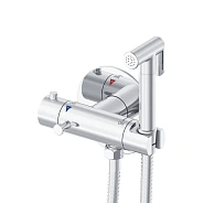 Гигиенический душ с термостатом Rose R915, хром