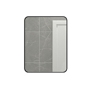 Зеркало MIXLINE "Брава" 600*800 ШВ ал. профиль ЧЕРНЫЙ универсальный крепеж (559331)