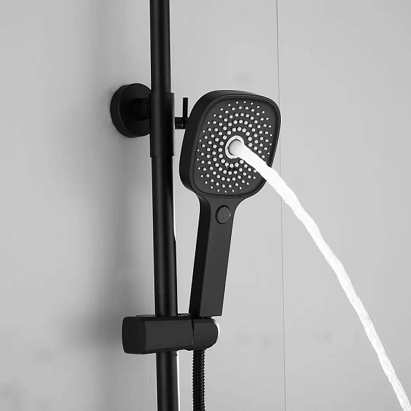 Душевая система Shevanik S8236H, черный