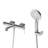 Смеситель для ванны с душем DQ Köln короткий излив хром (DA1753201)