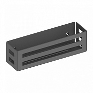 24954370000 UNIVERSALARTIKEL Корзинка для мыла, настенный монтаж, съёмная, со скрытым креплением, со сливными прорезями, черный матовый