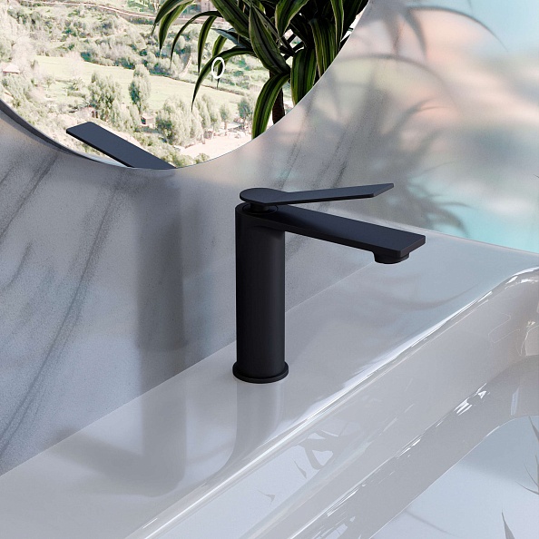 Смеситель для раковины Vincea Verse VBF-2VE1MB однорычажный, матовый черный