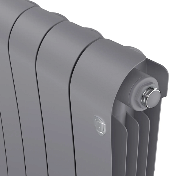 Радиатор биметаллический Royal Thermo Infinity 300 Silver Satin 6 секций, боковое подключение