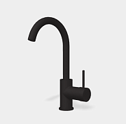 Смеситель для раковины Fima Carlo Frattini Spillo Up, чёрный матовый (F3041NS)