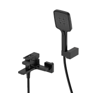 Смеситель для ванны с душем DQ Dortmund короткий излив черный (DA1713205)