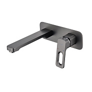 Смеситель Raglo R51.11.09 для раковины встраиваемый монолитный, графит