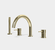 Смеситель для ванны Fima Carlo Frattini Spillo Up, шампань (F3044NHL)