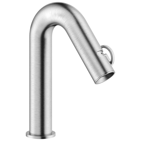 Смеситель для раковины Nobili Sole 118, push-open, шлифованный хром (SO130118/2IX)