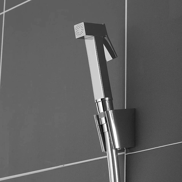 Гигиенический душ с термостатом Rose R105C, белый/хром