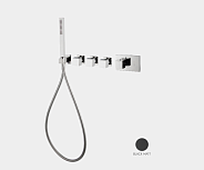 Смеситель для душа Fima Carlo Frattini Fimatherm, на 3 потребителя, черный матовый (F3968X3NS)