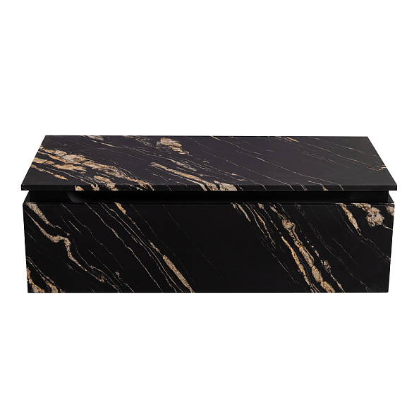 Тумба с одним выкатным ящиком Cezares Slider 966х480х315, Черный фьюжн (SLIDER-1000-1C-PI-NF-P)