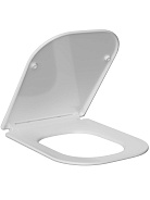 AQ4001-00 Сидение с крышкой (дюропласт) SQUARE (для AQ4411, AQ4421, AQ4451), SoftClose, QuickRelease, белая