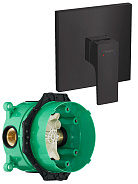 32565670S Set HG Metropol смеситель для душа (32565670+01800180) матовый черный