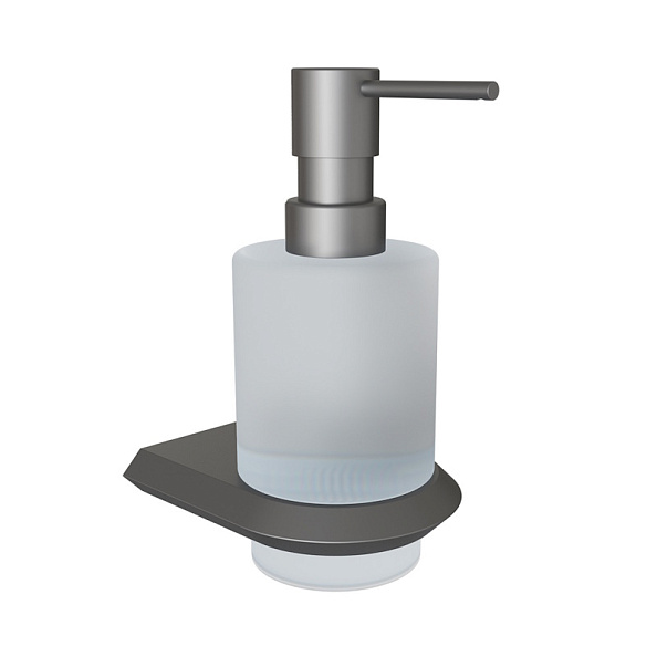 Дозатор жидкого мыла Knotlor LD103GM, оружейная сталь