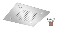 Верхний душ Almar Shower Heads built-n, 380х380, Copper Brushed PVD (E044217.CO)